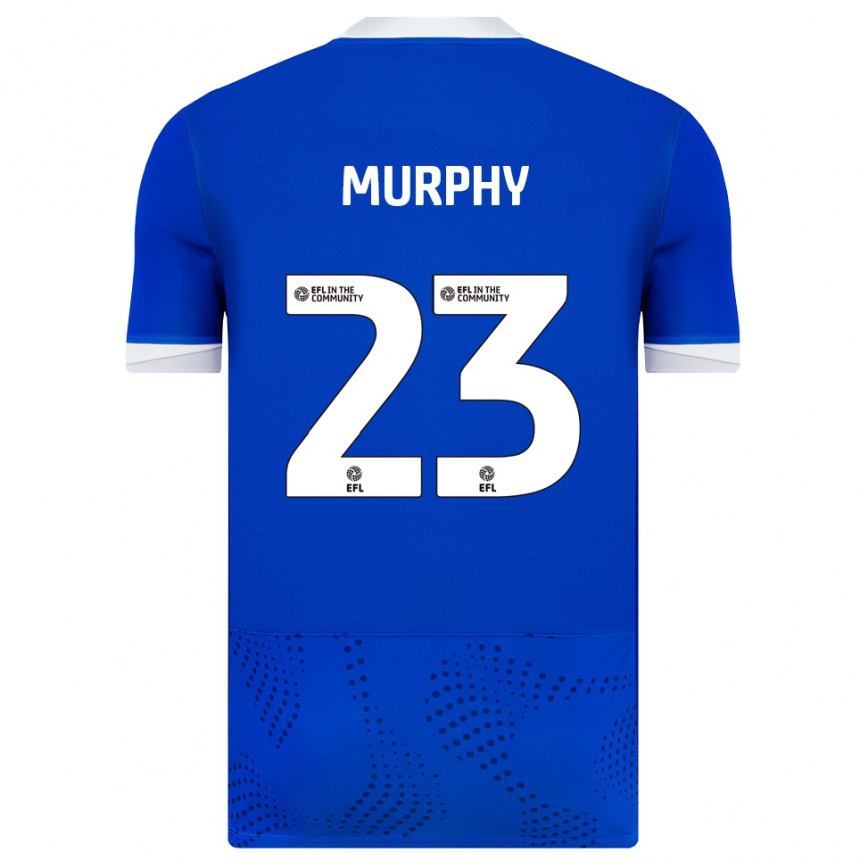 גברים כדורגל ג'וש מרפי #23 כחול לבן ג'רזי ביתית 2025/26