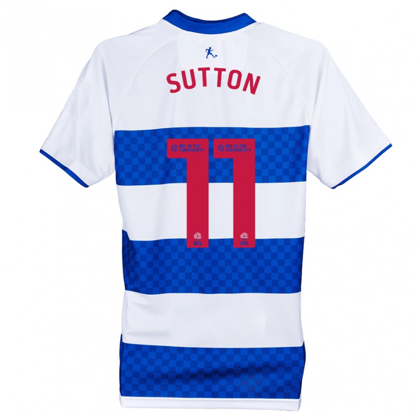 גברים כדורגל Emmerson Sutton #11 כחול לבן ג'רזי ביתית 2025/26