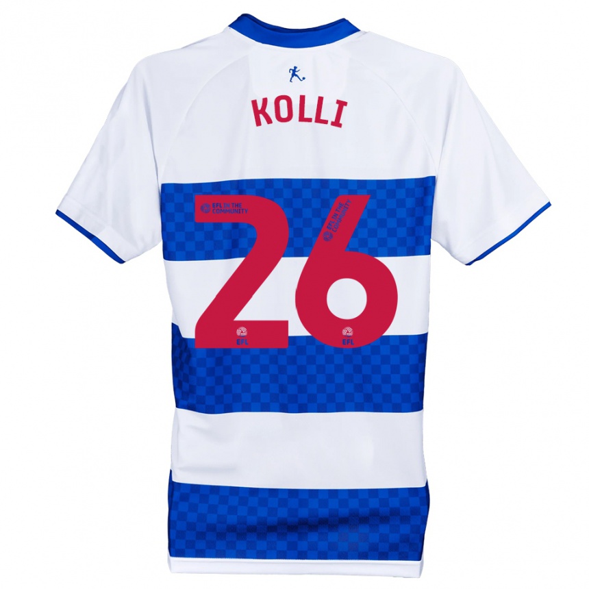 גברים כדורגל ריאן קולי #26 כחול לבן ג'רזי ביתית 2025/26
