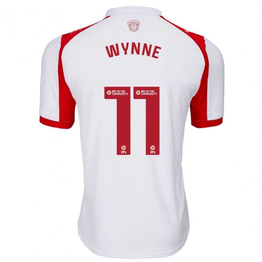 גברים כדורגל מייגן ווין #11 לבן אדום ג'רזי ביתית 2025/26