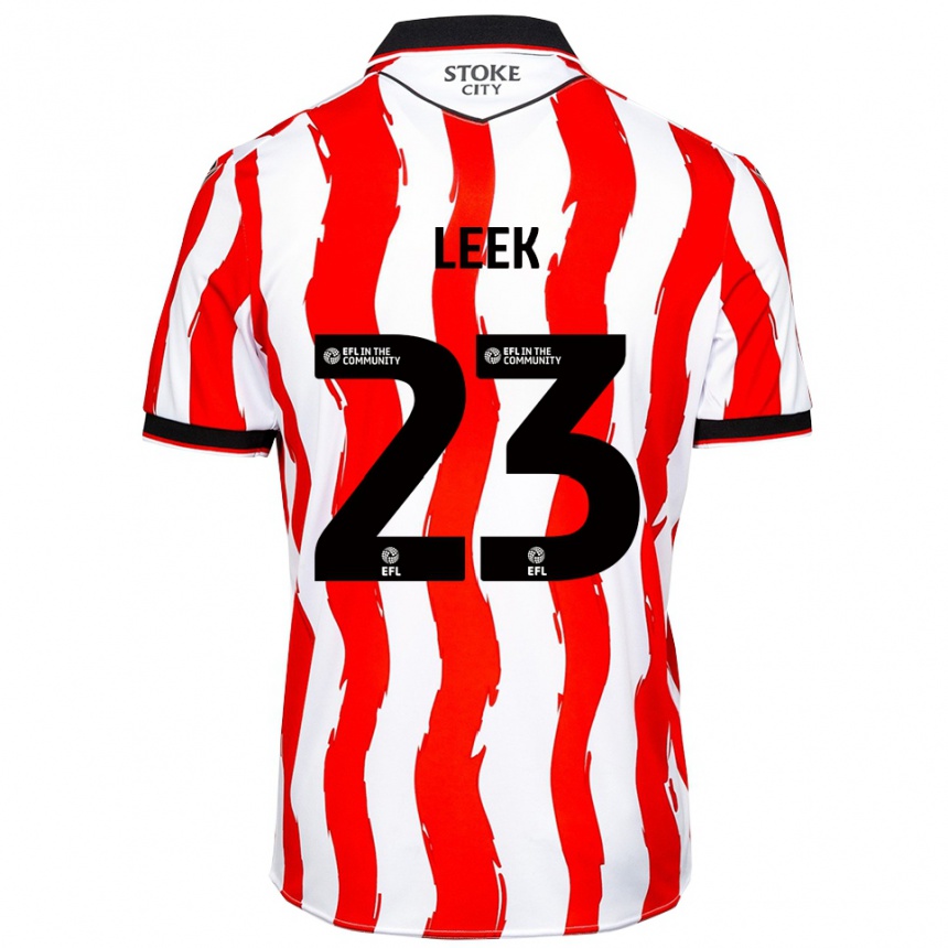 גברים כדורגל אלי ליק #23 לבן אדום ג'רזי ביתית 2025/26