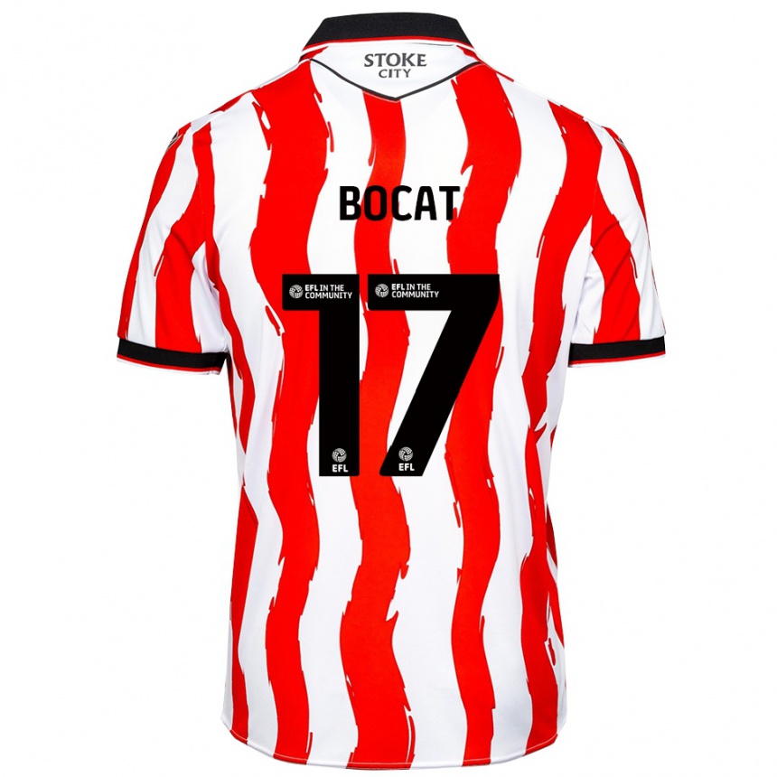 גברים כדורגל אריק ג׳וניור בוקאט #17 לבן אדום ג'רזי ביתית 2025/26