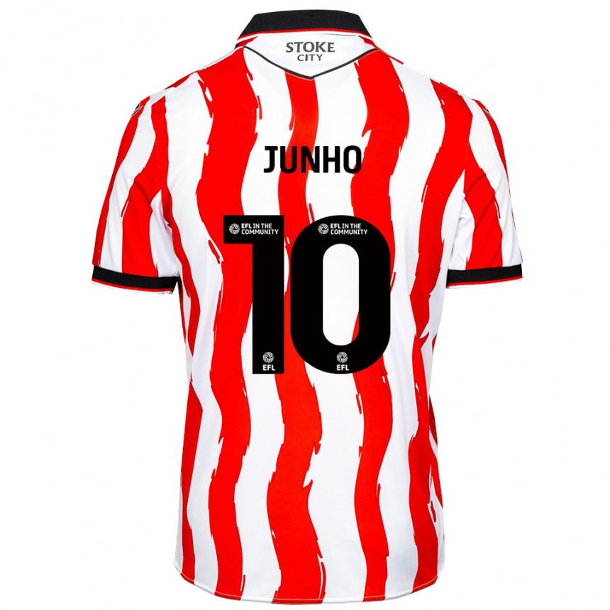 גברים כדורגל באה ג׳אן-הו #10 לבן אדום ג'רזי ביתית 2025/26