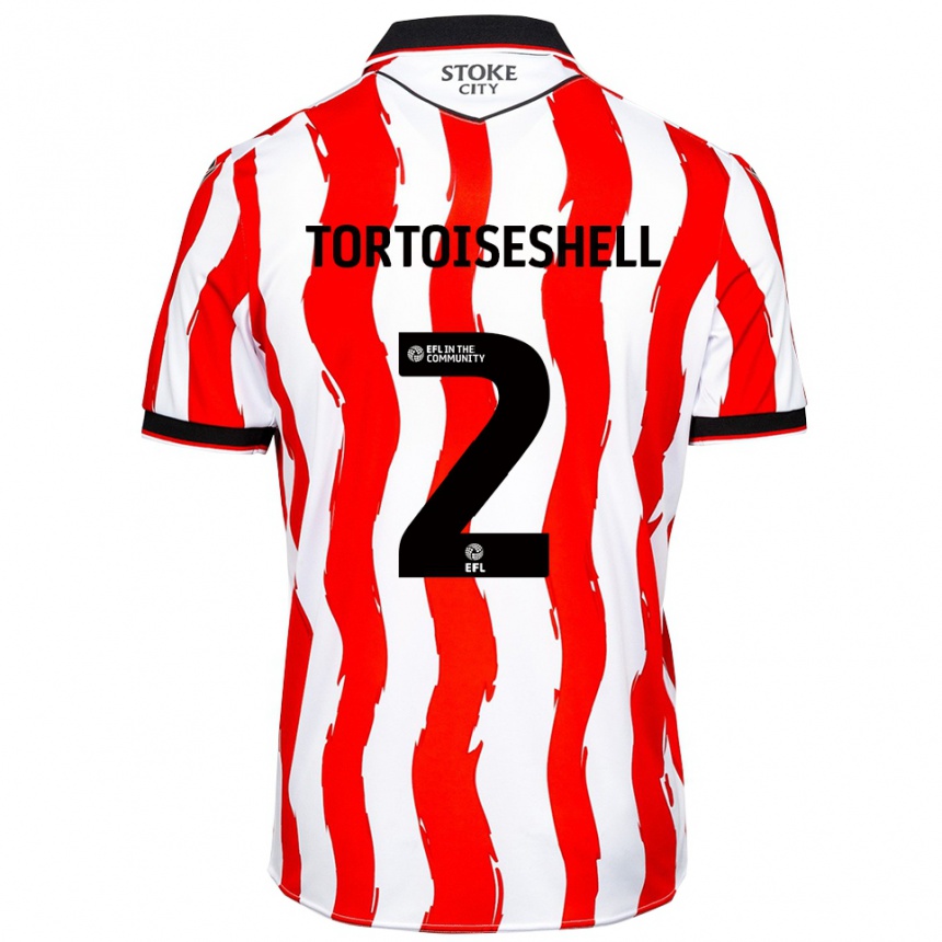 גברים כדורגל ג'נסון צב #2 לבן אדום ג'רזי ביתית 2025/26