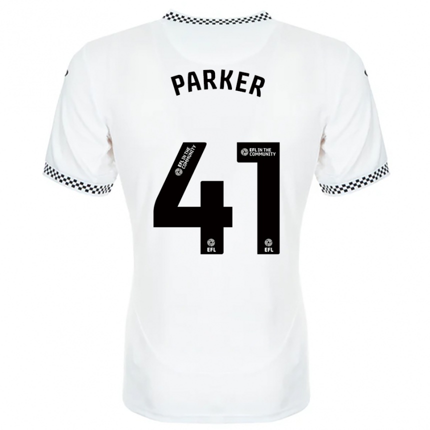 גברים כדורגל סם פארקר #41 לבן כתום ג'רזי ביתית 2025/26