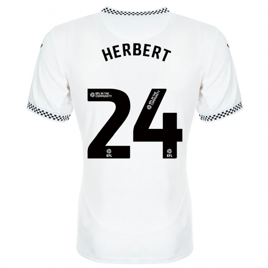 גברים כדורגל צ'לסי הרברט #24 לבן כתום ג'רזי ביתית 2025/26 גברים כדורגל צ'לסי הרברט #24 לבן כתום ג'רזי ביתית 2025/26