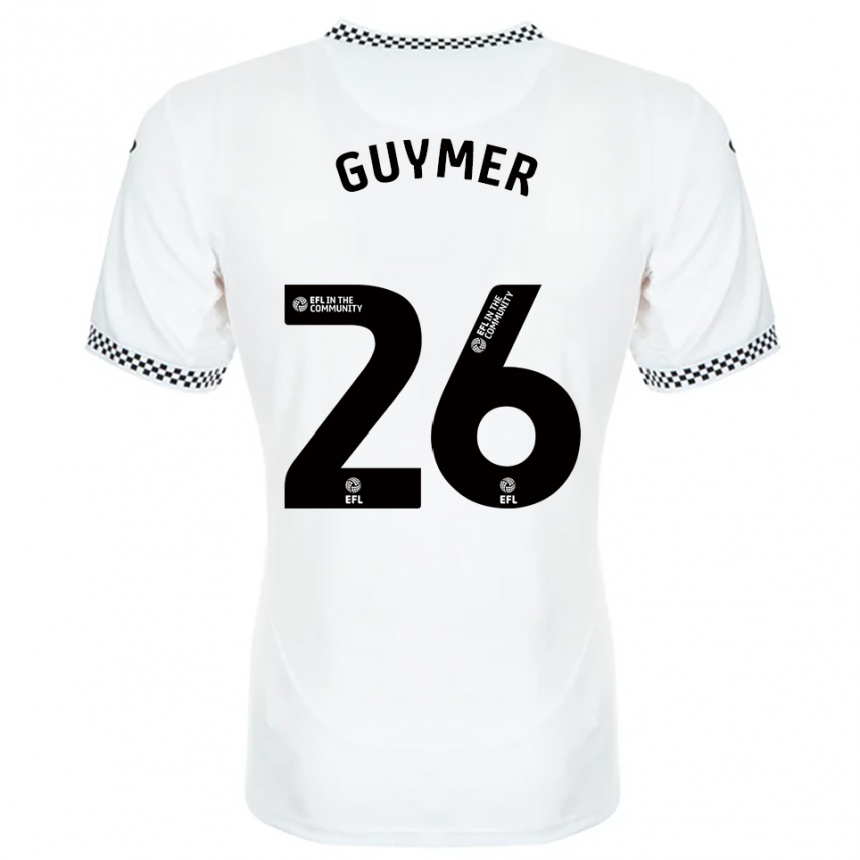 גברים כדורגל Jasmine Guymer #26 לבן כתום ג'רזי ביתית 2025/26