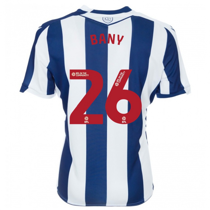 גברים כדורגל תאמר באני #26 כחול נייבי לבן ג'רזי ביתית 2025/26