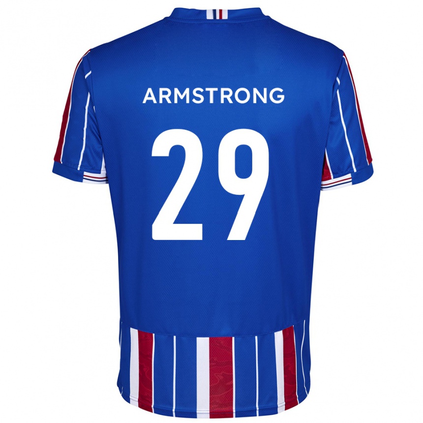 גברים כדורגל Luke Armstrong #29 כחול אדום לבן ג'רזי ביתית 2025/26
