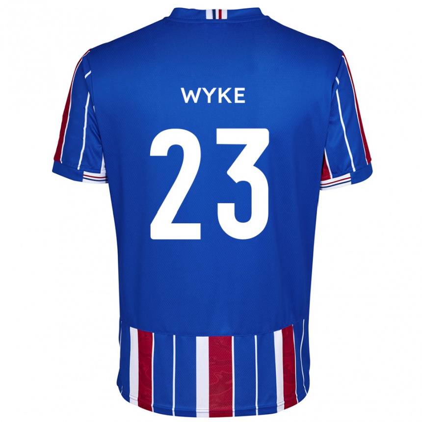 גברים כדורגל צ'ארלי וייק #23 כחול אדום לבן ג'רזי ביתית 2025/26