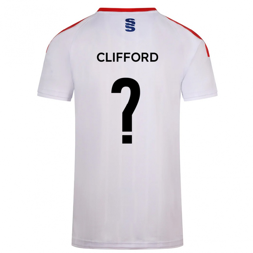 גברים כדורגל Alex Clifford #0 לבן כחול נייבי ג'רזי ביתית 2025/26