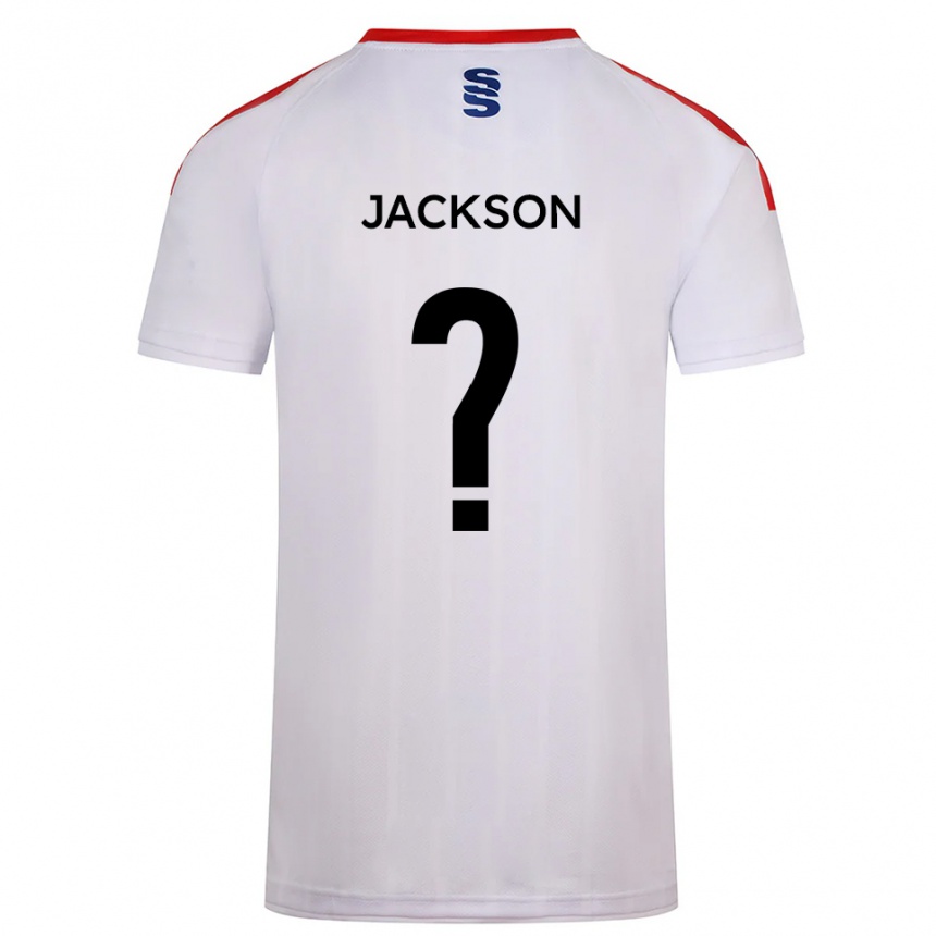 גברים כדורגל Ben Jackson #0 לבן כחול נייבי ג'רזי ביתית 2025/26