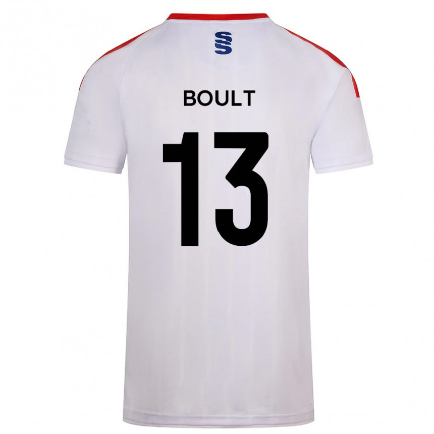 גברים כדורגל Jack Boult #13 לבן כחול נייבי ג'רזי ביתית 2025/26