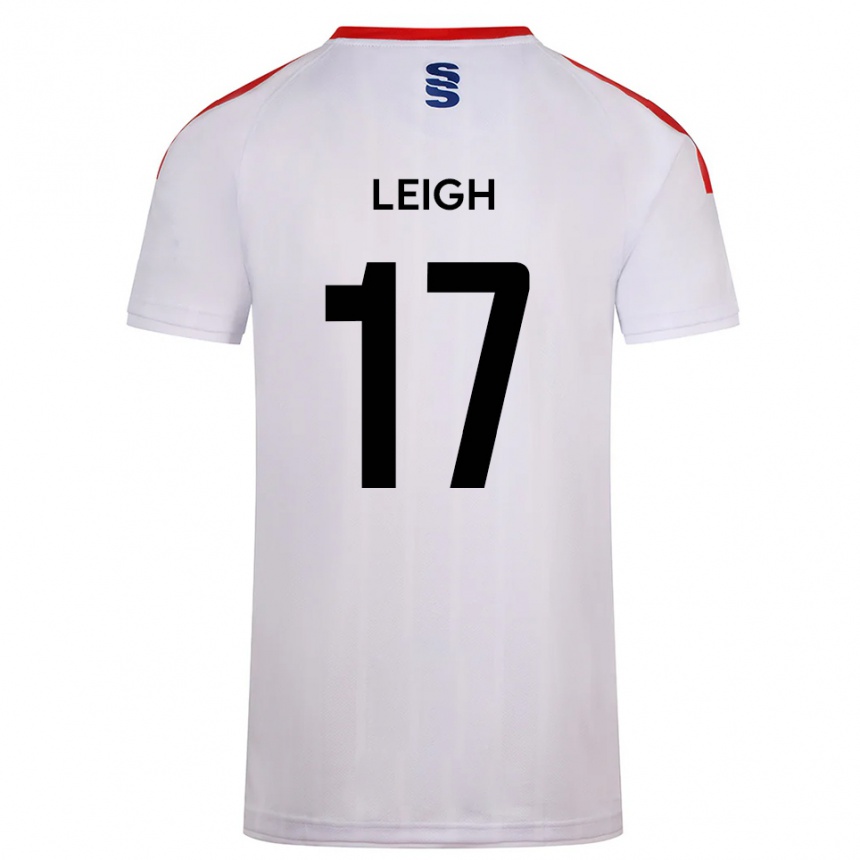 גברים כדורגל Isaac Leigh #17 לבן כחול נייבי ג'רזי ביתית 2025/26
