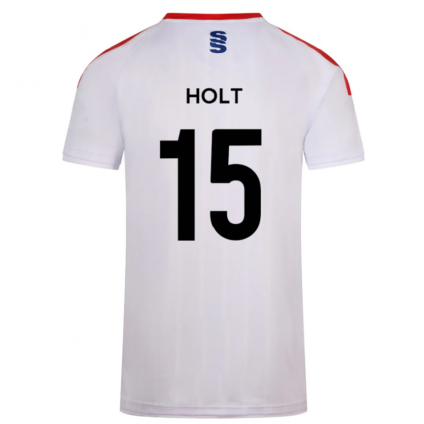 גברים כדורגל Ella Holt #15 לבן כחול נייבי ג'רזי ביתית 2025/26