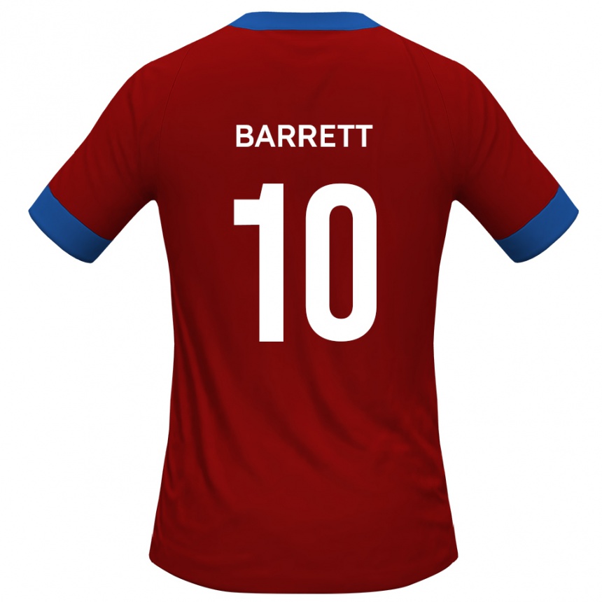 גברים כדורגל ג'וש בארט #10 כחול אדום ג'רזי ביתית 2025/26