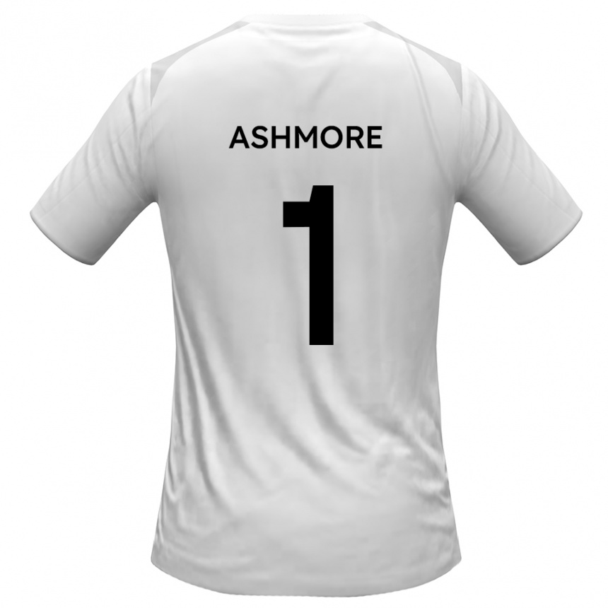 גברים כדורגל ניית׳ן אשמור #1 לבן אפור ג'רזי ביתית 2025/26