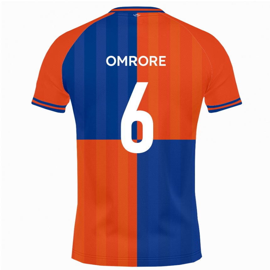 גברים כדורגל Manny Omrore #6 כתום כחול מלכותי ג'רזי ביתית 2025/26