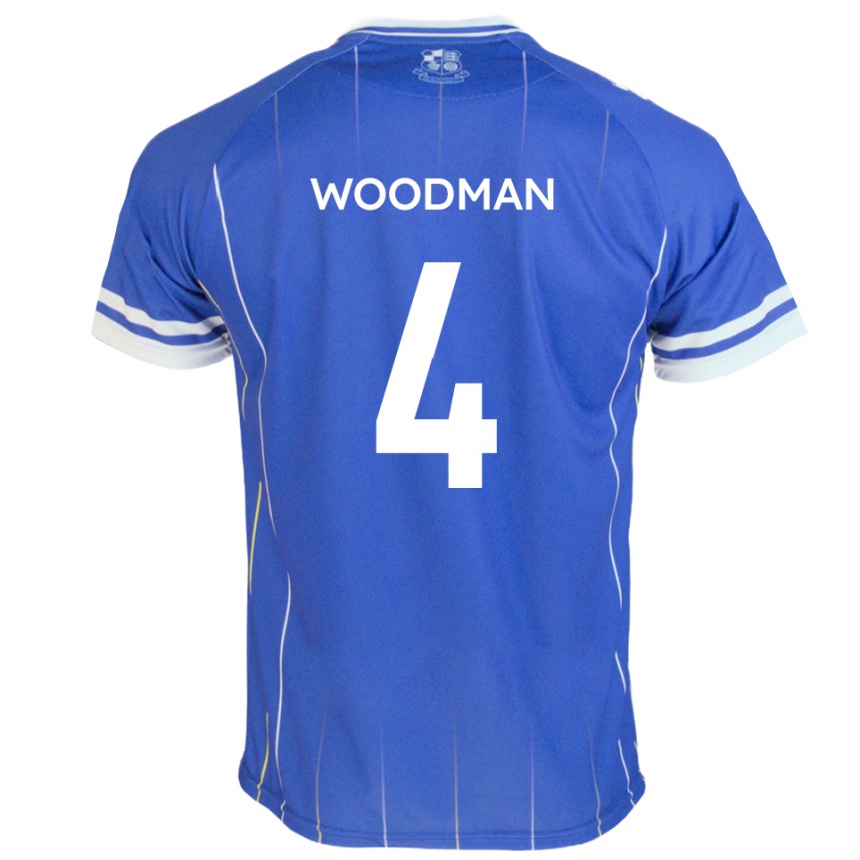 גברים כדורגל דיון וודמן #4 כחול מלכותי ג'רזי ביתית 2025/26