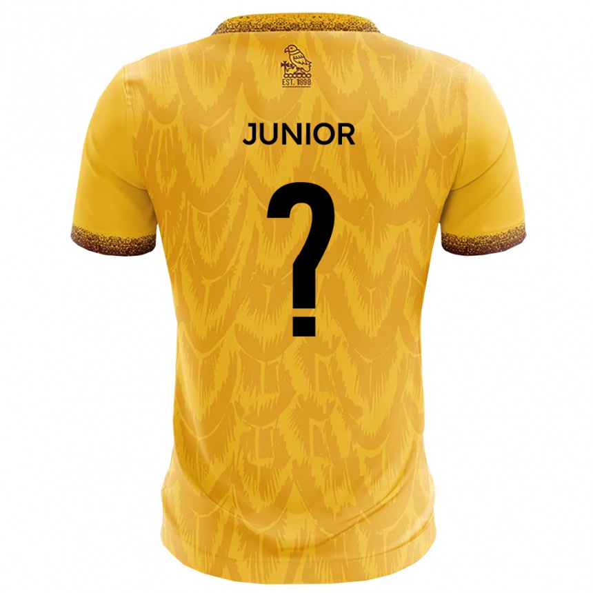 גברים כדורגל Jordan Junior #0 צהוב חום ג'רזי ביתית 2025/26