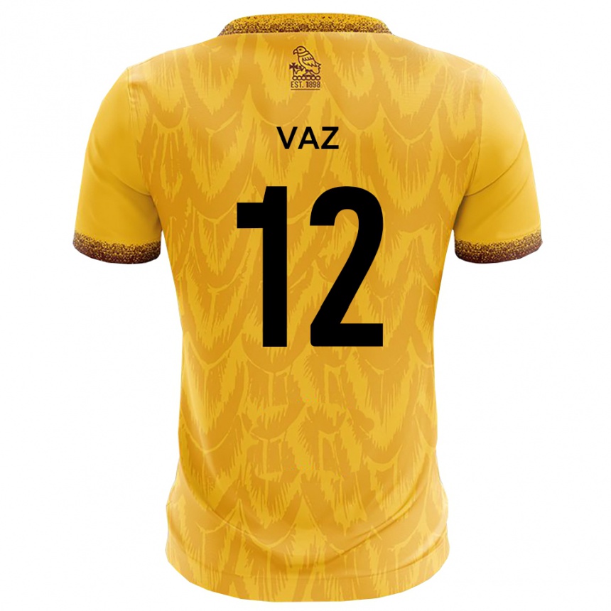 גברים כדורגל אדואינו ואז #12 צהוב חום ג'רזי ביתית 2025/26