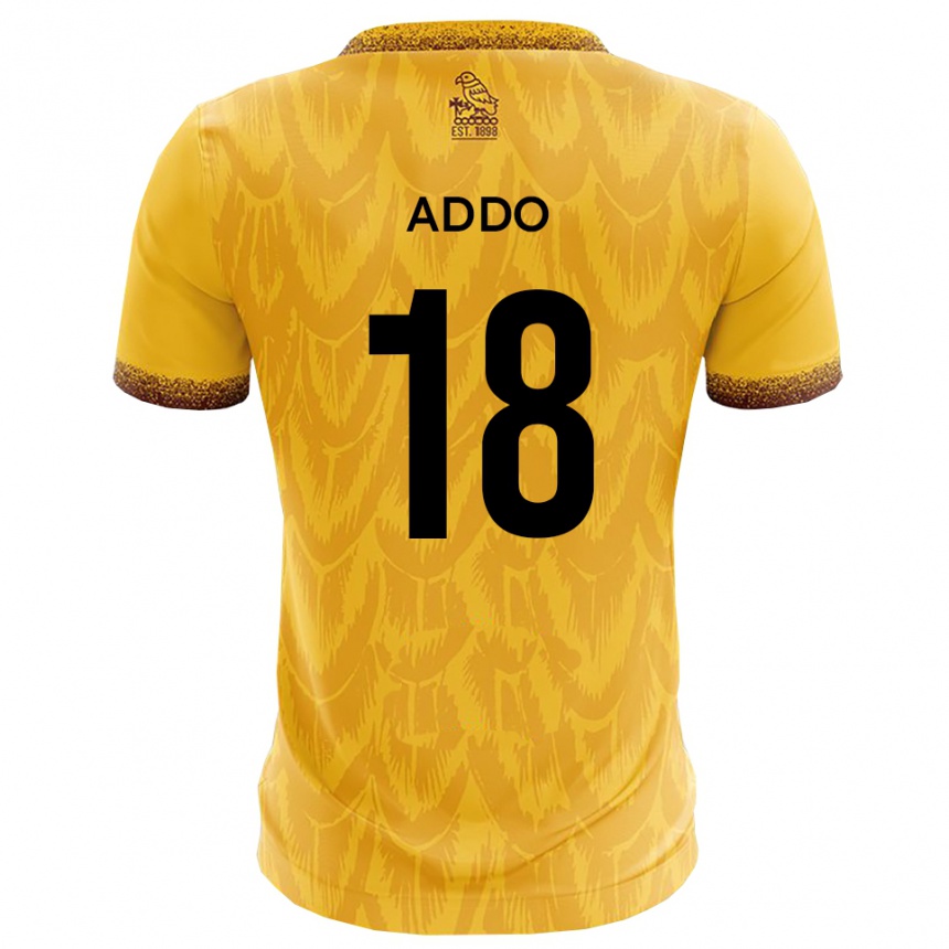 גברים כדורגל Samuel Addo #18 צהוב חום ג'רזי ביתית 2025/26