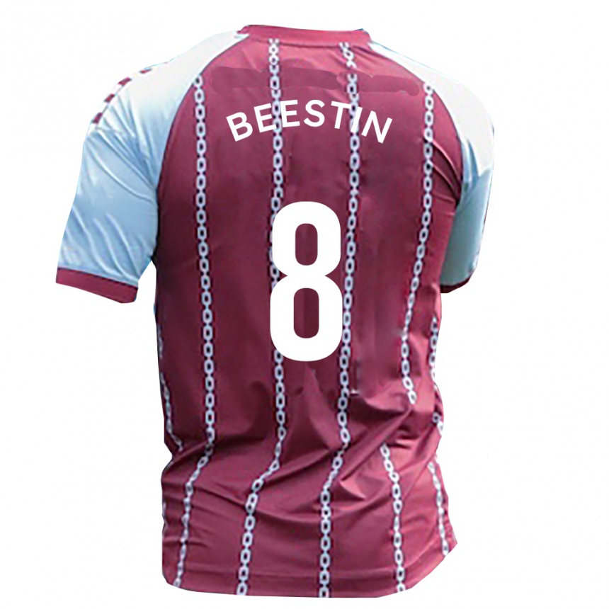 גברים כדורגל Alfie Beestin #8 תכלת חלודה אדומה ג'רזי ביתית 2025/26