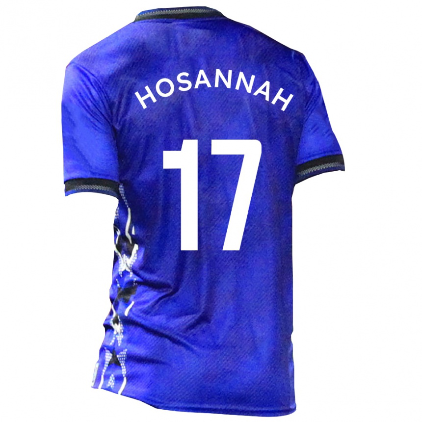 גברים כדורגל ברייס הוסאנה #17 כחול לבן ג'רזי ביתית 2025/26