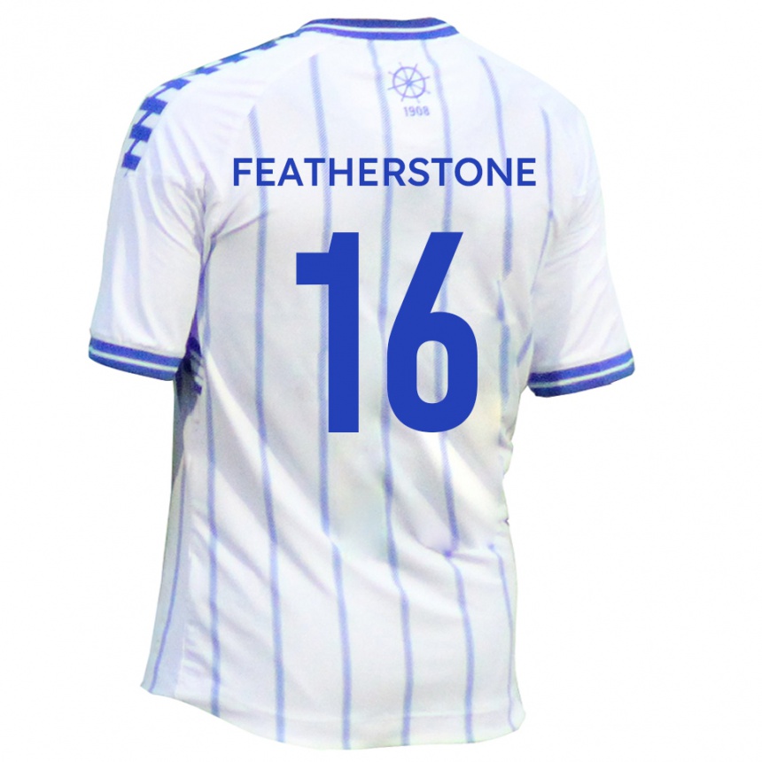 גברים כדורגל ניקי פית'רסטון #16 לבן כחול ג'רזי ביתית 2025/26