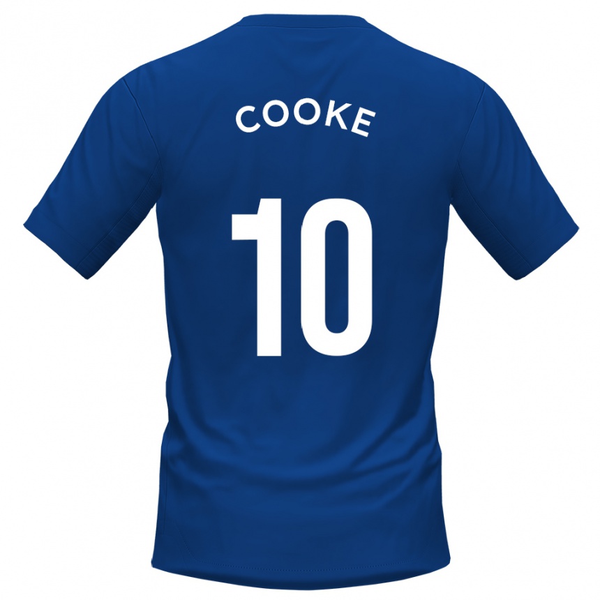 גברים כדורגל Jamie Cooke #10 כחול לבן ג'רזי ביתית 2025/26