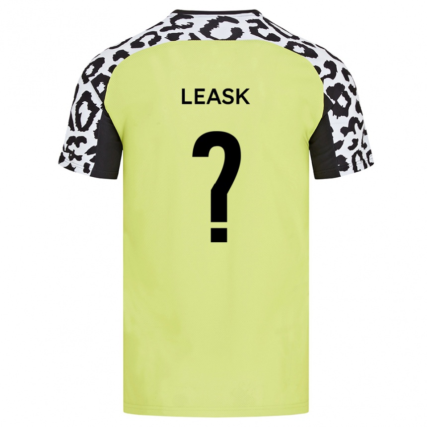 גברים כדורגל Amy Leask #0 צהוב פלואורסצנטי ג'רזי ביתית 2025/26