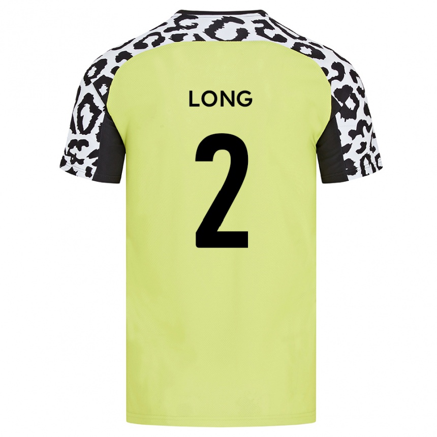גברים כדורגל Sean Long #2 צהוב פלואורסצנטי ג'רזי ביתית 2025/26