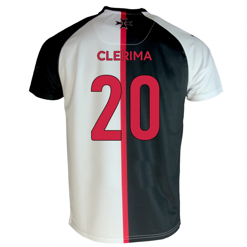 גברים כדורגל Remy Clerima #20 לבן שחור ג'רזי ביתית 2025/26