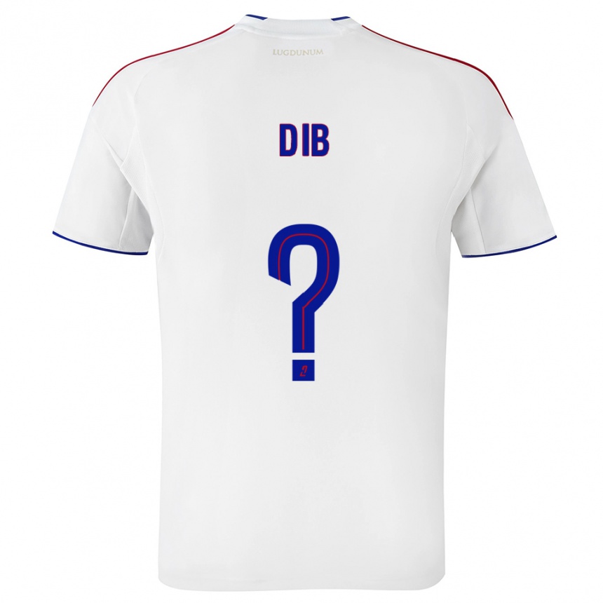 גברים כדורגל Djibrail Dib #0 לבן אדום ג'רזי ביתית 2025/26 גברים כדורגל Djibrail Dib #0 לבן אדום ג'רזי ביתית 2025/26