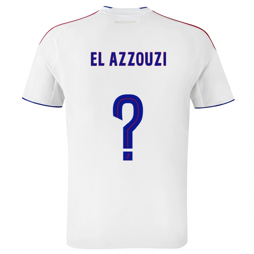 גברים כדורגל Nourdine El Azzouzi #0 לבן אדום ג'רזי ביתית 2025/26