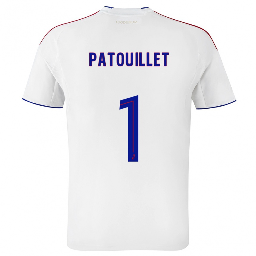 גברים כדורגל מתייה פרנק פטואיה #1 לבן אדום ג'רזי ביתית 2025/26