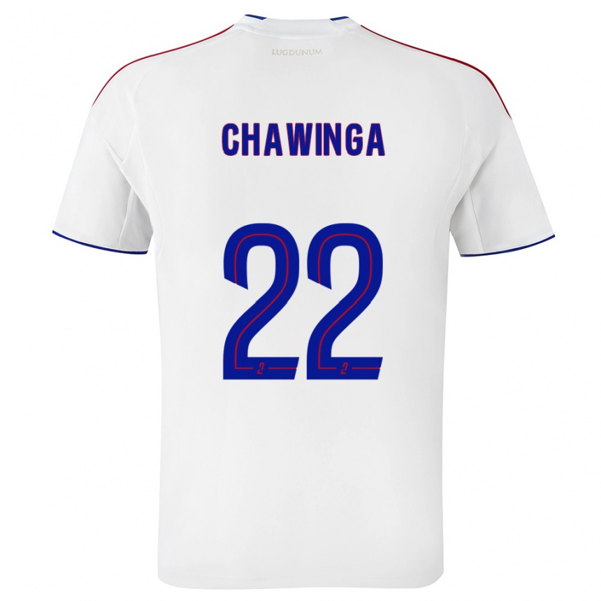 גברים כדורגל Tabitha Chawinga #22 לבן אדום ג'רזי ביתית 2025/26