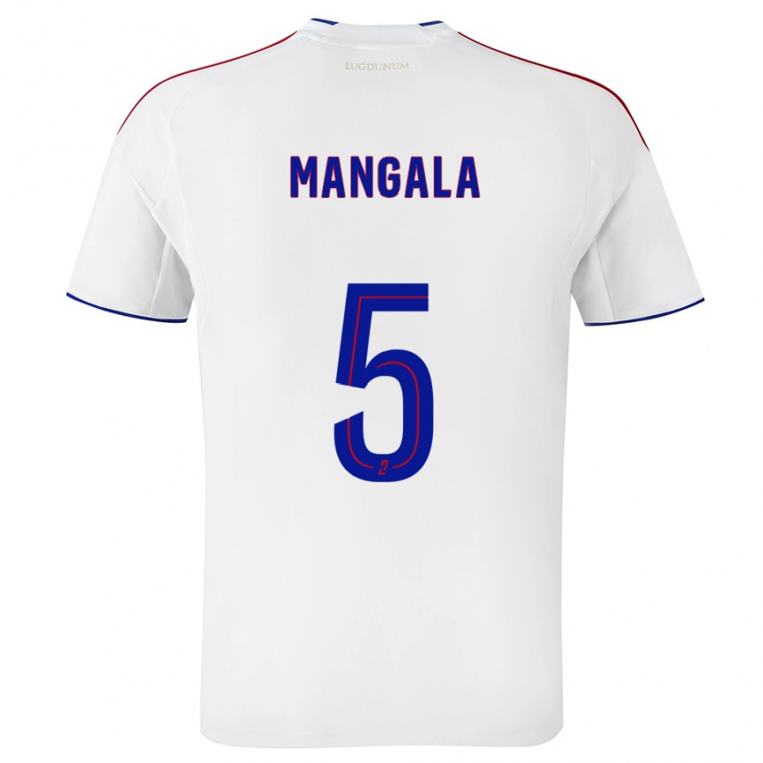 גברים כדורגל אורל מנגאלה #5 לבן אדום ג'רזי ביתית 2025/26