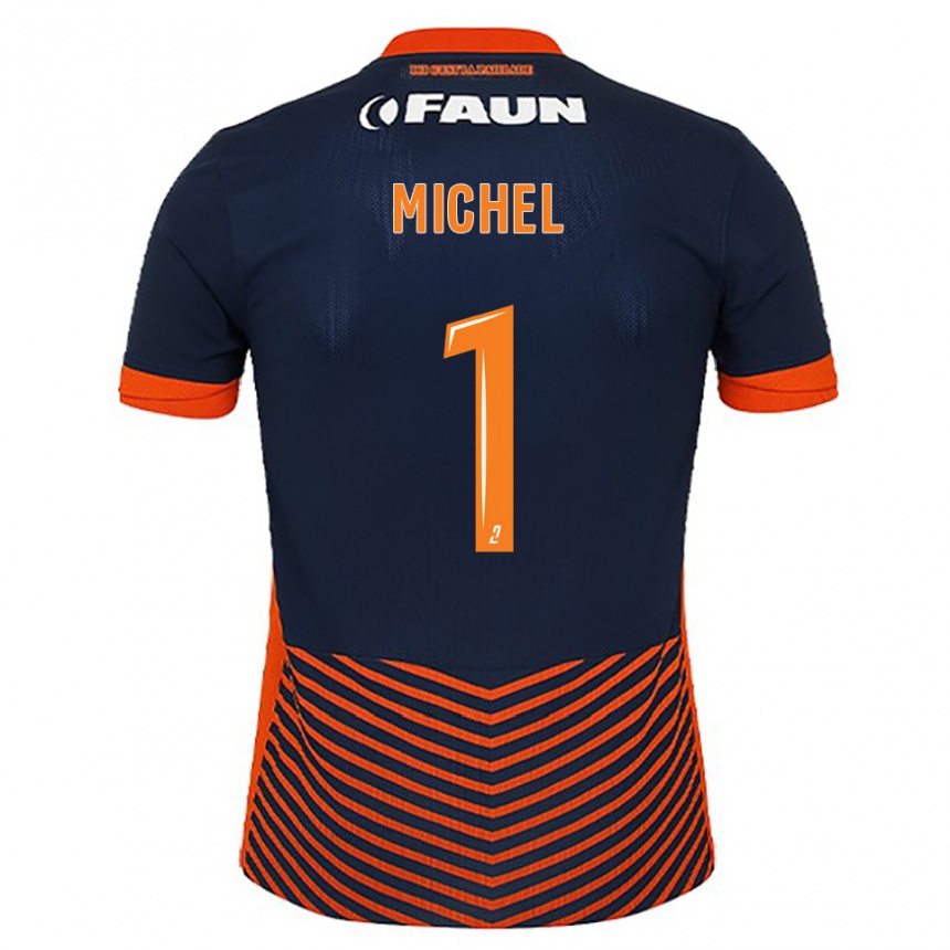 גברים כדורגל Mathieu Michel #1 כחול חצות כתום ג'רזי ביתית 2025/26