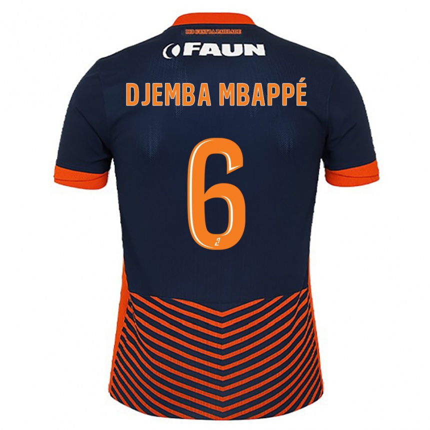 גברים כדורגל Yvan Djemba Mbappé #6 כחול חצות כתום ג'רזי ביתית 2025/26
