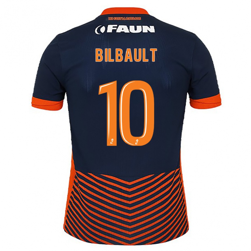 גברים כדורגל שרלוט בילבו #10 כחול חצות כתום ג'רזי ביתית 2025/26