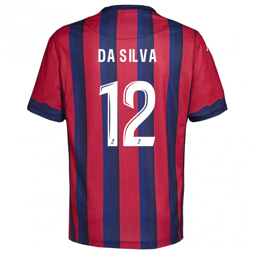 גברים כדורגל דמיאן דה סילבה #12 בורדו כחול נייבי ג'רזי ביתית 2025/26 גברים כדורגל דמיאן דה סילבה #12 בורדו כחול נייבי ג'רזי ביתית 2025/26