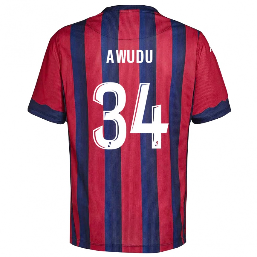 גברים כדורגל סומאילה אובודו #34 בורדו כחול נייבי ג'רזי ביתית 2025/26