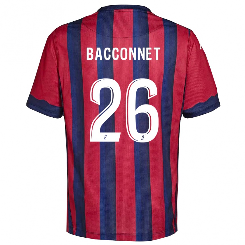 גברים כדורגל Marylou Bacconnet #26 בורדו כחול נייבי ג'רזי ביתית 2025/26