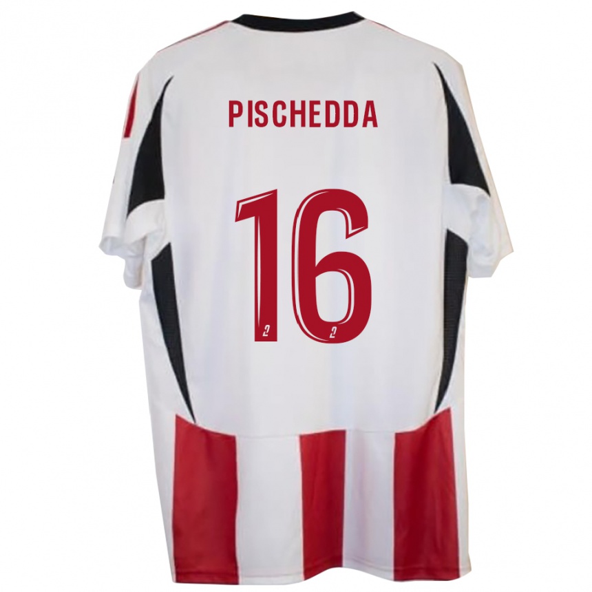 גברים כדורגל Maxime Pischedda #16 אדום כחול ג'רזי ביתית 2025/26