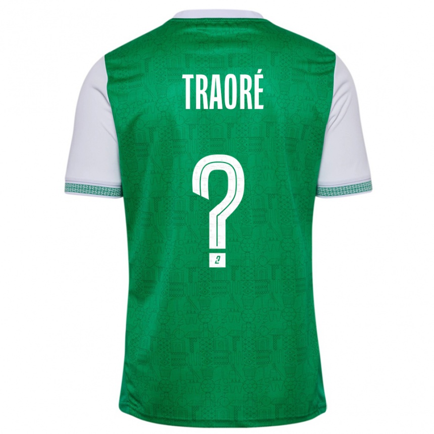 גברים כדורגל Aboubakar Traoré #0 ירוק לבן ג'רזי ביתית 2025/26