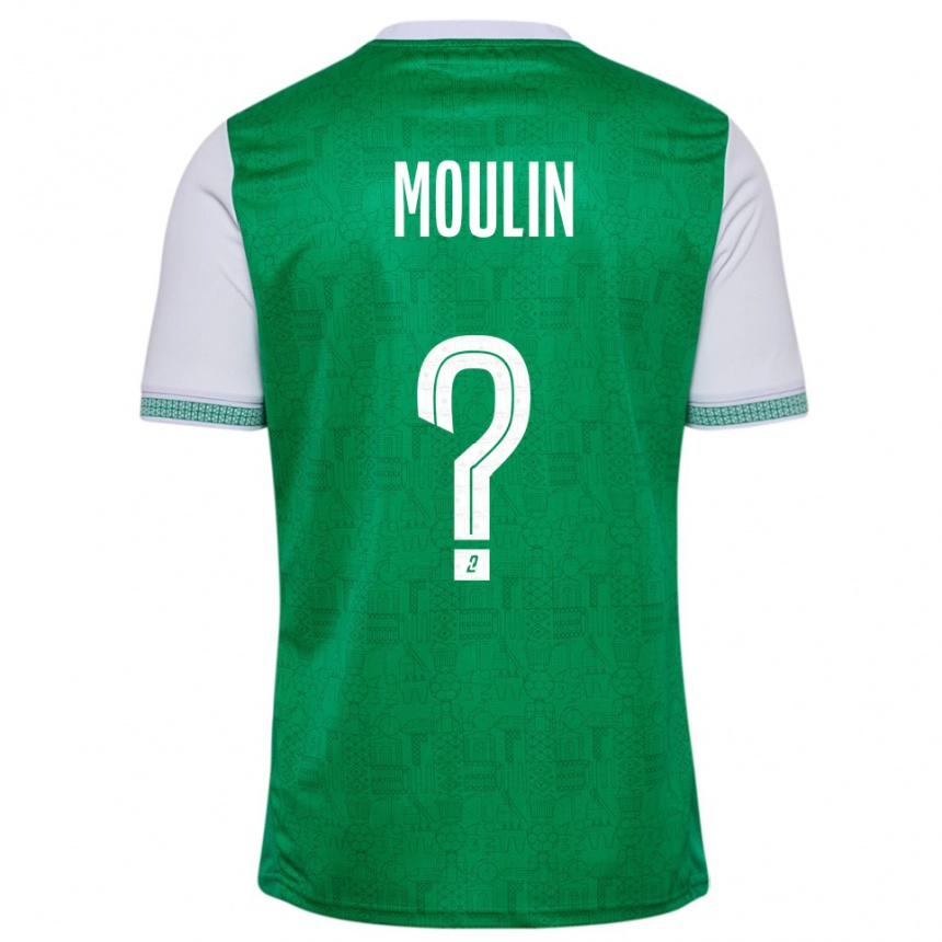 גברים כדורגל Noah Moulin #0 ירוק לבן ג'רזי ביתית 2025/26