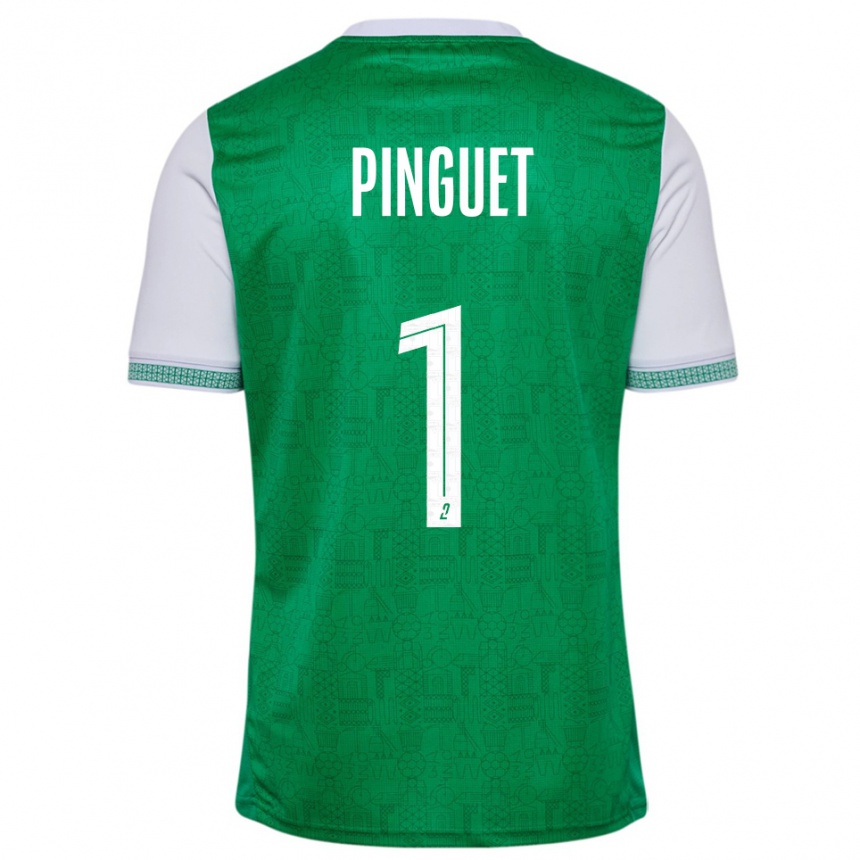 גברים כדורגל אליס פינגה #1 ירוק לבן ג'רזי ביתית 2025/26