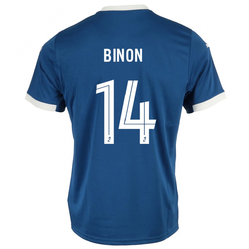 גברים כדורגל Théo Binon #14 כחול לבן ג'רזי ביתית 2025/26