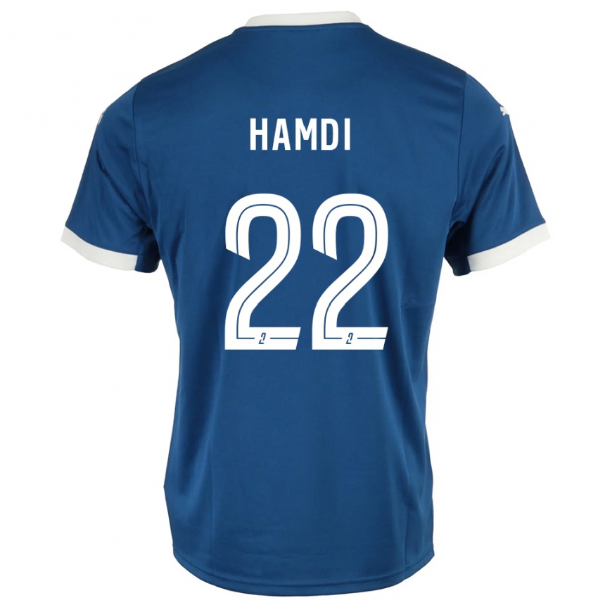 גברים כדורגל מאתיס חאמדי #22 כחול לבן ג'רזי ביתית 2025/26